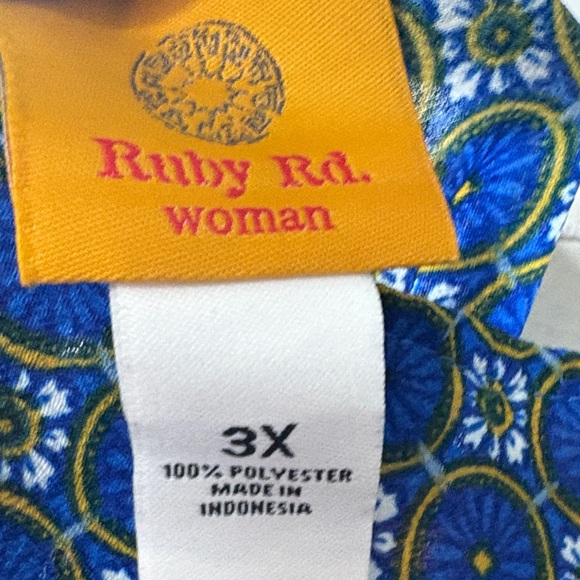 Ruby Rd. Multicolor Geometric Blouse - Picture 8 of 8